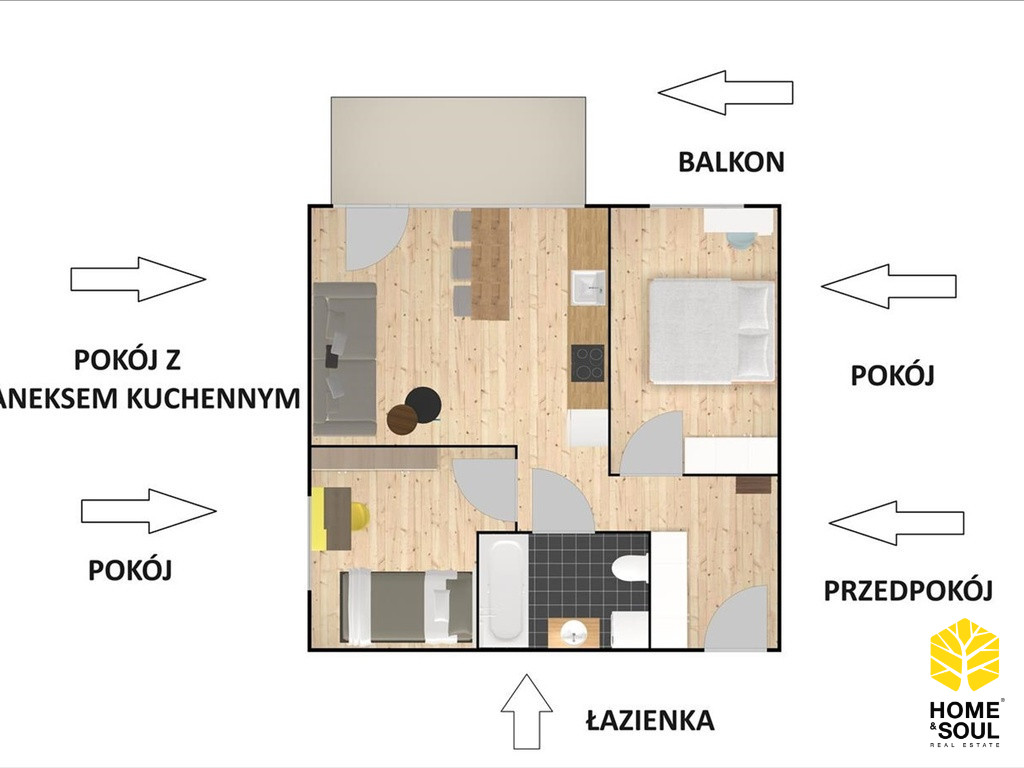 Mieszkanie Sprzedaż Kraków Kraków-Podgórze Kazimierza Siemienowicza