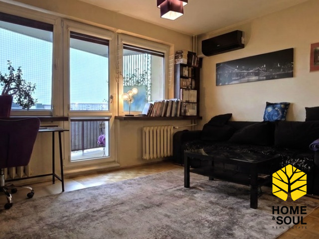 Słoneczne, dwustronne, 3-pokojowe mieszkanie, 62 m², Warszawa-Gocław